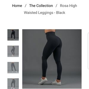 SOLD Buffbunny Black Rosa Leggings